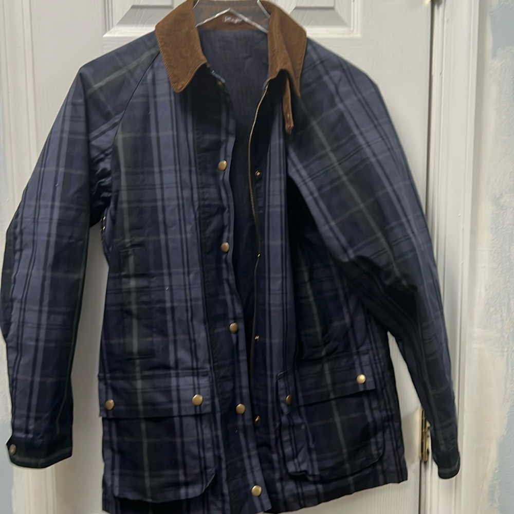 JMcLaughlin jacket plaid small.